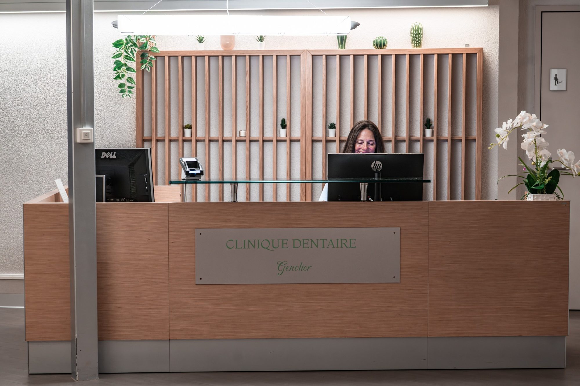 Espace d'accueil de la Clinique Dentaire de Genolier